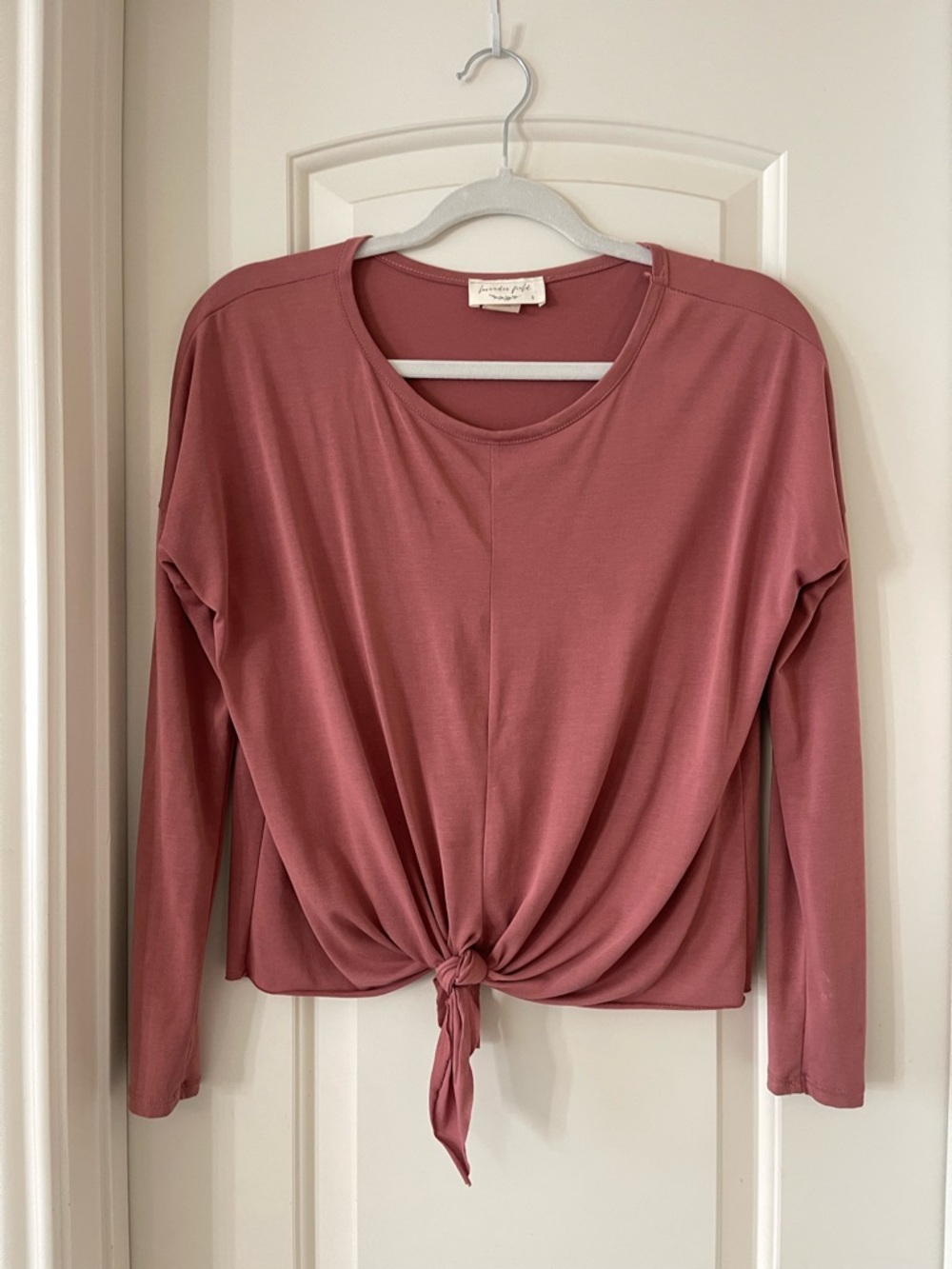 Pink long sleeve top #feminine #Top